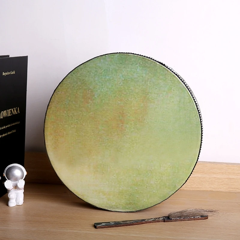 Shaman Drum Handmade Shamanic Drum Spirit Music Playing Instrument Exquisite Appearance Office Decoration Ornament Gift