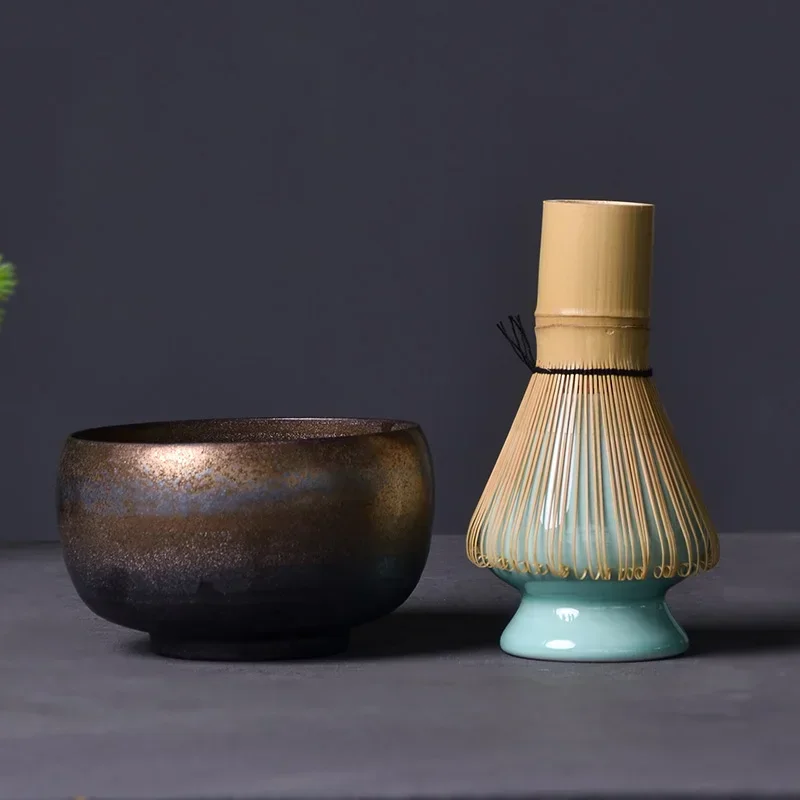 

traditional matcha sets natural bamboo matcha whisk ceremic matcha bowl whisk holder japanese style tea sets