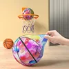 Kids Bouncing Mute Silent Basketball With Cloth Cover Indoor Silent Foam Basketball Bounce Soft Squeezable Ball 2