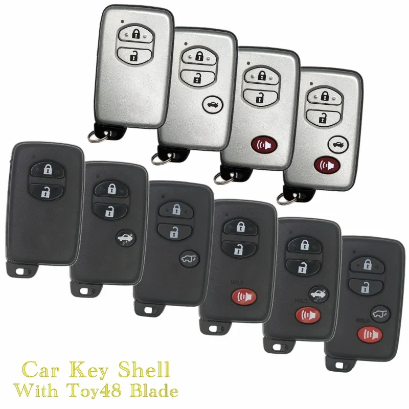 

BaoJiangDd Car Key Shell Fit For Toyota RAV4 Camry Prius Corolla Tacoma Landcruise Shell F433 A433 3370 5290 6601 0140 Board