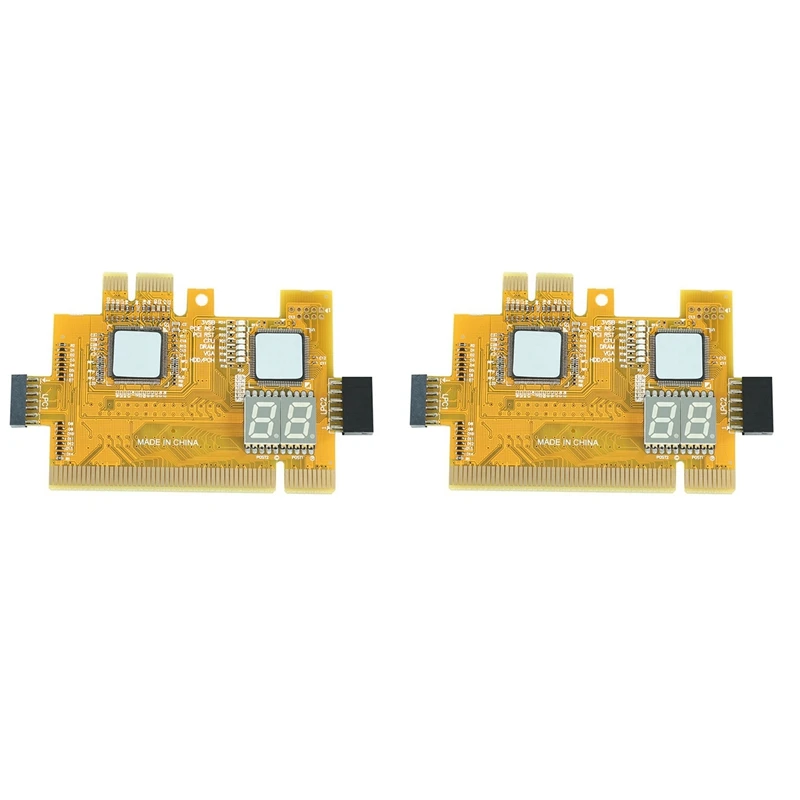 

2X инструмент для обнаружения PCI-E LPC, многофункциональная диагностическая карта для ноутбука, настольного компьютера, тестовая электронная идентификация, индикатор материнской платы, анализатор отладки