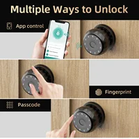 Viladepot Smart Lock Fingerprint Door Lock TYPE-C Interface App Control Passcode Unlock Electronic Touchscreen Keypad Indoor - Image 3