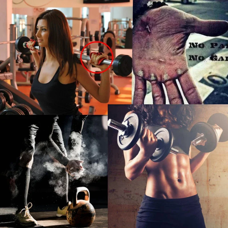 1Pair of sports half finger gloves weightlifting training gloves fitness sports hand wrist palm protector