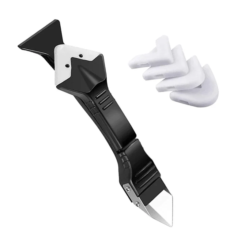 

5 in1 Silicone Remover Sealant Smooth Scraper Caulk Finisher Grout Kit Tools Floor Mould Removal Hand Tools Set Accessories New
