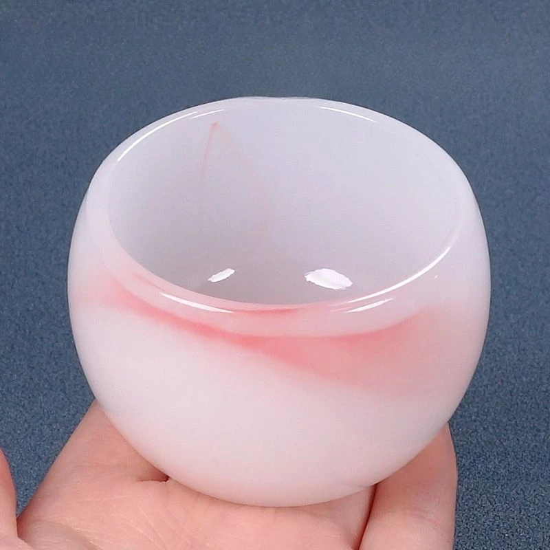 Natural Chicken Blood Jade Tea Cup Wine Kung Fu Set Health Preservation High Grade Water