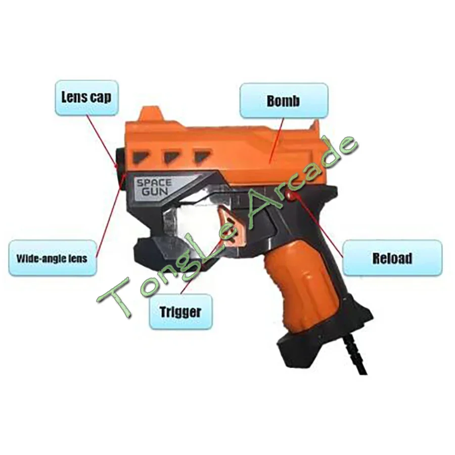 MIniUSBLightGunPortablePCGamepadSpaceGunTeknoParrotArcade
