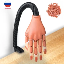 

Nail Practice Hand Nail Hand Training 100pcs Nail Tip Nail Art Hands Adjustable Nail Art Model Hands Fake Hand for Nail Practice