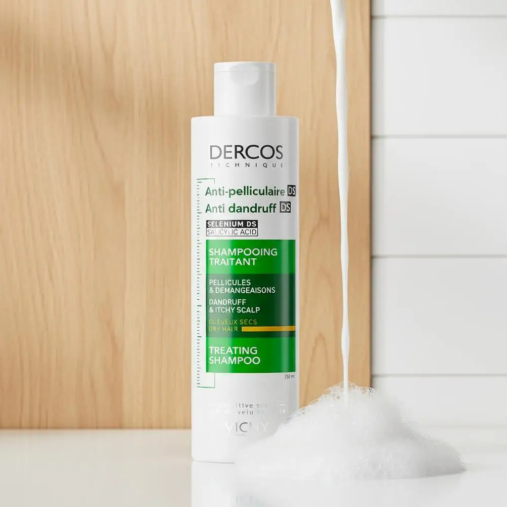 Vichy DERCOS Shampoo Antiforfora e Antiprurito Rinfrescante Nutriente Volumizzante Lenitivo per Cuoio Capelluto Danneggiato e Capelli Danneggiati - immagine 5