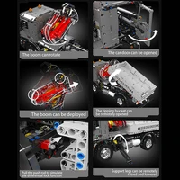Mould King 19016 Technical Car Toys The RC Truck-Mounted Crane Transport Vehicle Building Block Brick Set Kids Christmas Gift 5