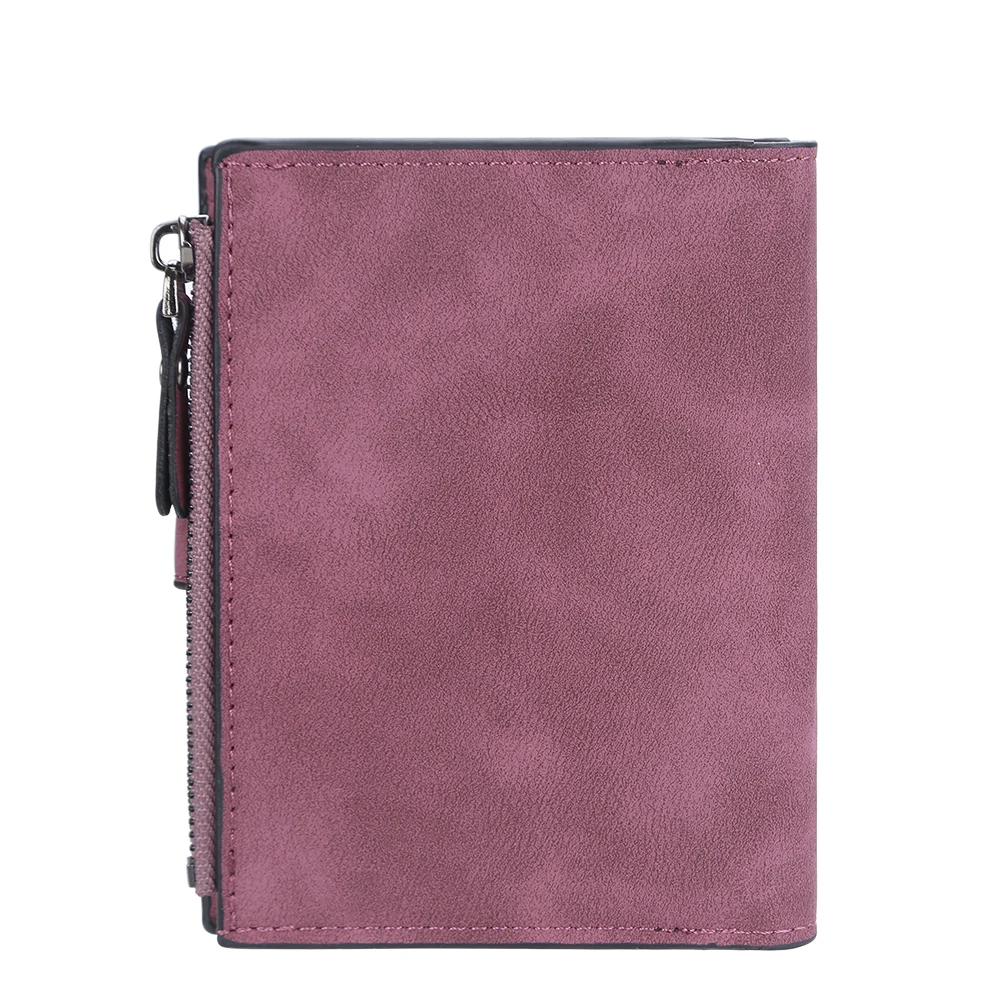 New Fashion Women Wallets Short Magnetic Buckle Top Quality Card Holder Female Purse Zipper Wallet For Small Wallet for Girl 3