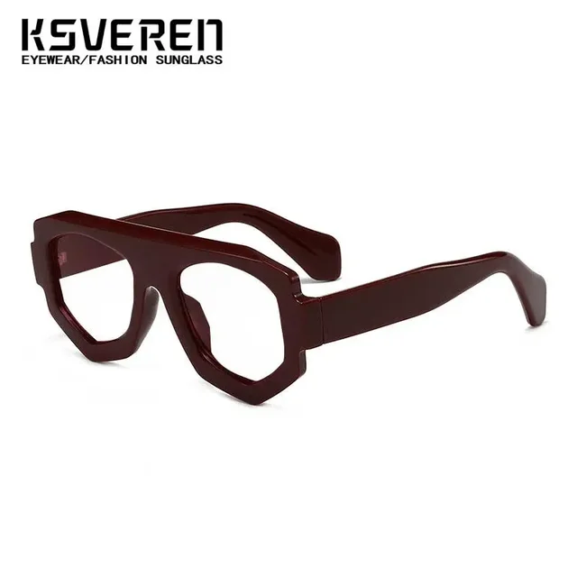 Gafas de lectura con bloqueo de luz azul poligonal de leopardo para mujer, gafas para presbicia con acabado Irregular, gafas ópticas transparentes 2