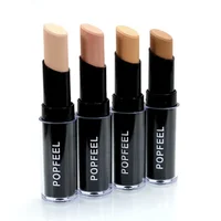 Maquillage quotidien pour le visage pour femmes, cercle des yeux foncés, cache les imperfections, soins du visage, correcteur crémeux, bâton 4 couleurs, primaire de maquillage 1