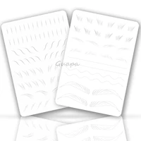 New Hair Stroke Pattern Practice Pad Double Sided Best Nano Brows Silicone Practice Skin For Permanent Makeup Basic Hair Stroke 1