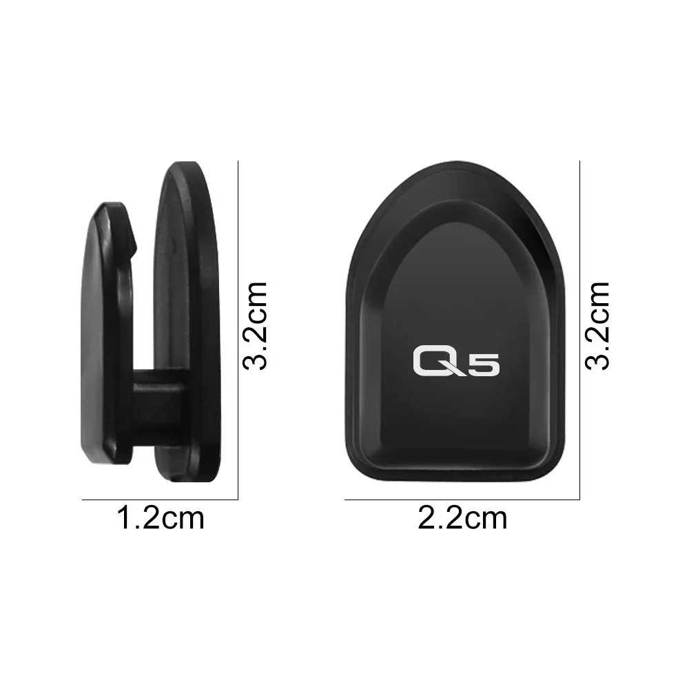 4 pezzi gancio per auto organizzatore per Audi A4 B8 B9 B7 A3 8P 8V 8L A6 C6 C7 A5 A7 A1 A8 Q3 8U F3 Q5 FY Q7 TT accessori interni auto - immagine 6