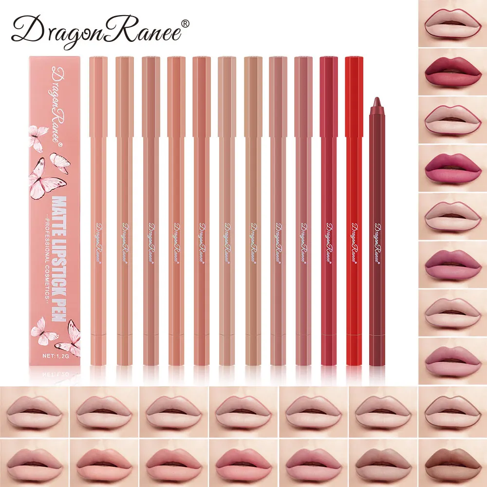 Lip Liner Autumn and Winter Matte Whitening Lipstick Velvet Matte Long-Lasting Makeup Effect Non-Fading Non-Stick Cup Lip Liner