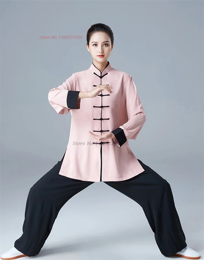 

2024 traditional chinese tai chi kung fu uniform breathable sports outdoor walking exercise training wushu martial arts kung fu