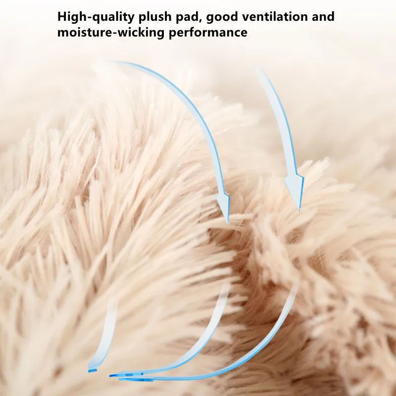Fluffy Mat Long Plush Pet Blanket Cat Sleeping Mats Puppy Winter Warm Thin Kennel Cushion Soft Covers for Large Dogs Mattress 6