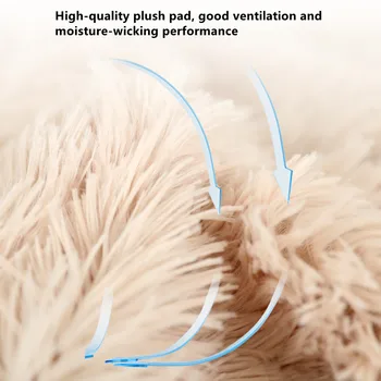 Fluffy Mat Long Plush Pet Blanket Cat Sleeping Mats Puppy Winter Warm Thin Kennel Cushion Soft Covers for Large Dogs Mattress 6
