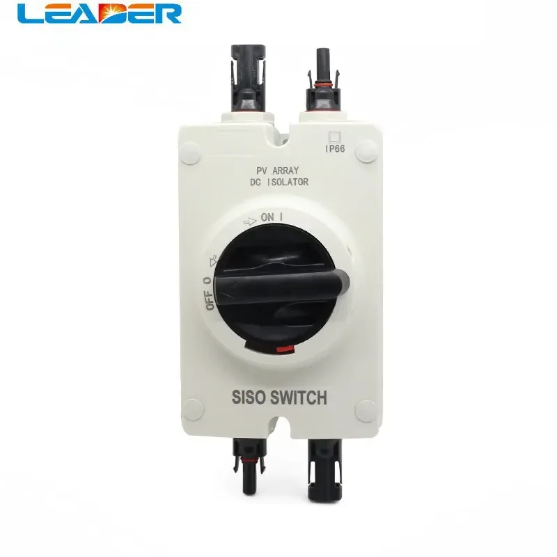 

1 PCS/Lot Hot Selling High Quality Solar Electrical DC Isolator Switch with 2 Pairs PV Connectors for Solar Power SystemSolar
