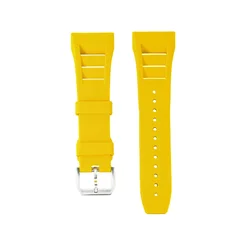 Luxury Apple Watch Enhancement Kit - Premium Silicone Strap & Stainless Steel Case - Series 987 45mm (Only Yellow Starp)