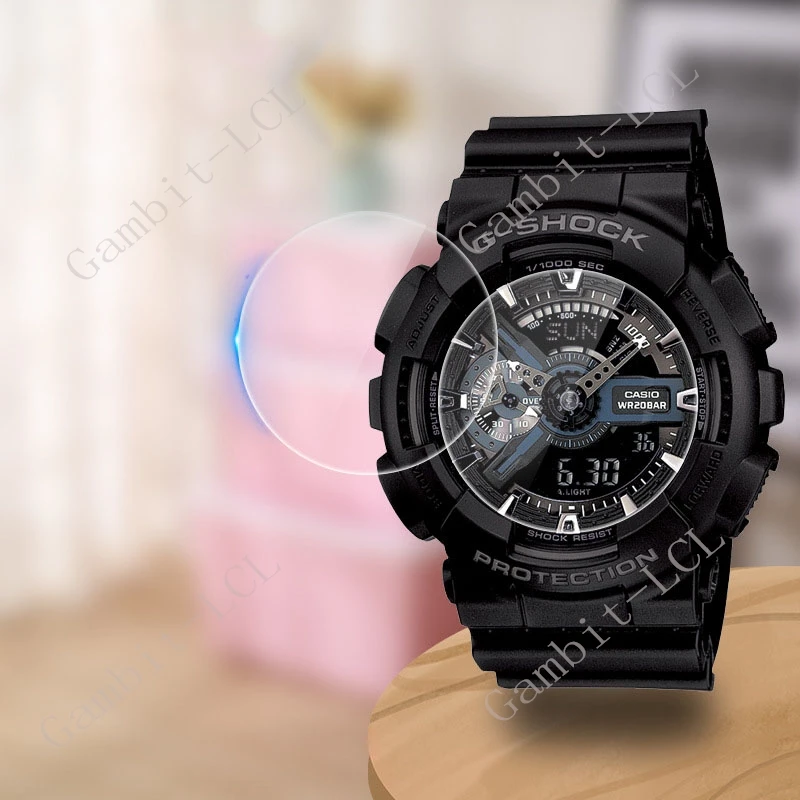 카시오 G-Shock GA-700 GA-710 GA-735 GA-800 GA-810 GA-835 GA-900 GA-2000 GA-2100 보호대 강화 유리 스크린 GA-2110, 3 개