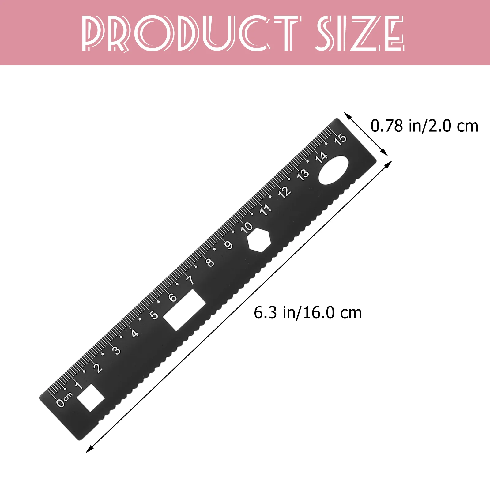 DIY Metal Measuring Ruler Stationery Set Sturdy Tool Triangular Plate Protractor Testing Measuring Ruler for Pupils