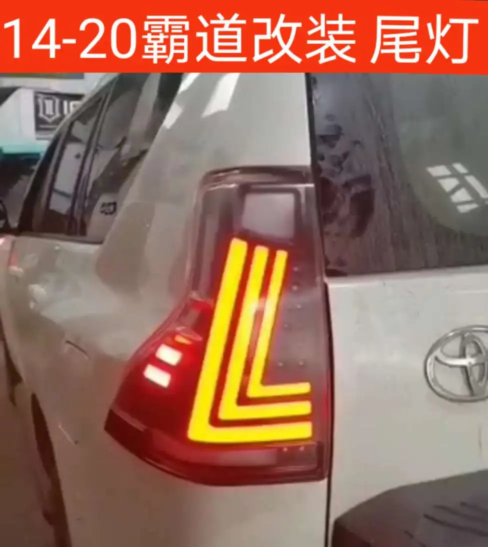 

Dynamic Car Bumper Tail Light Prado Taillight 2010~2020y LED Car Accessories Taillamp Cruiser Prado Rear Light Fog