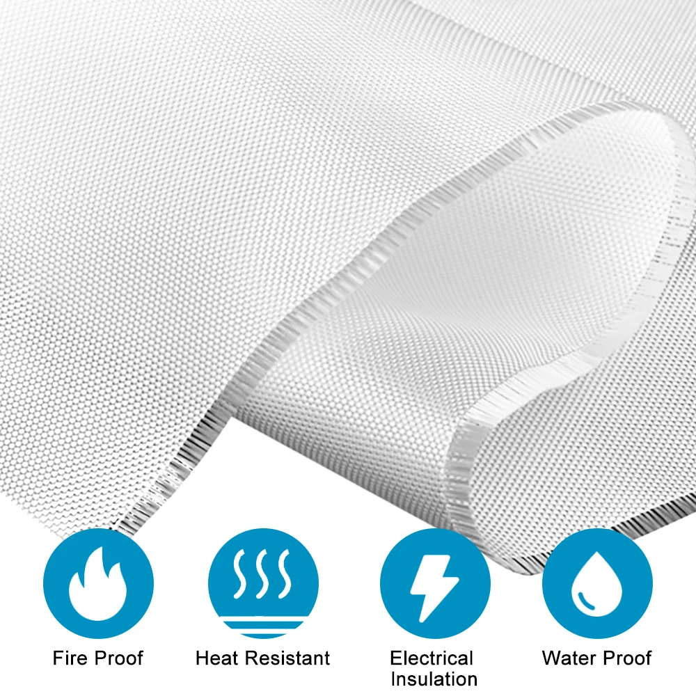 6 oz. 39.3 in. x 5 ft. Woven Fiberglass Cloth for Boat RC Plane Auto Surfboard Tub Pool Repair
