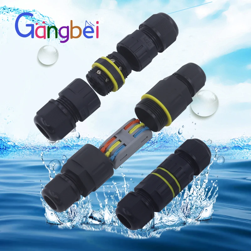 กล่องต่อสายไฟฟ้ากันน้ำสำหรับภายนอกอาคาร แบบเสียบเร็ว 2/3/4/5/6 ขา สำหรับการต่อสายไฟที่ทนทาน 1