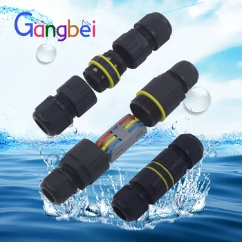 กล่องต่อสายไฟฟ้ากันน้ำสำหรับภายนอกอาคาร แบบเสียบเร็ว 2/3/4/5/6 ขา สำหรับการต่อสายไฟที่ทนทาน 1