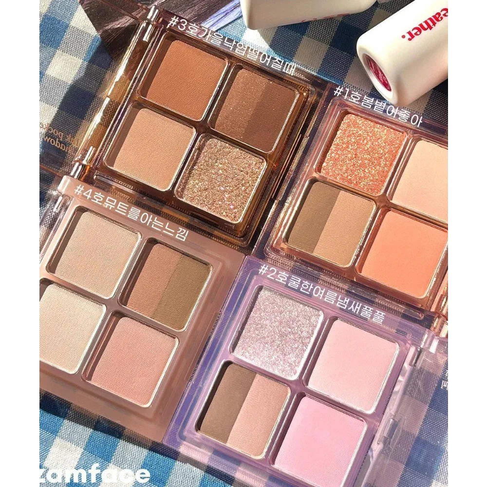 

Карманные тени для век с чернилами, 5 цветов, палитра матовых перламутровых блестящих долговечных водостойких теней для век, Корейская натуральная косметика для макияжа