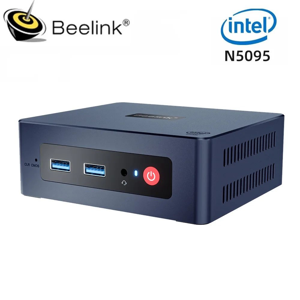 Beelink Mini S Intel Celeron N5095 S12 Pro N95 N100 Mini PC DDR4 8GB  128GB/256GB 16GB 500GB Windows 11 Desktop Gaming Computer