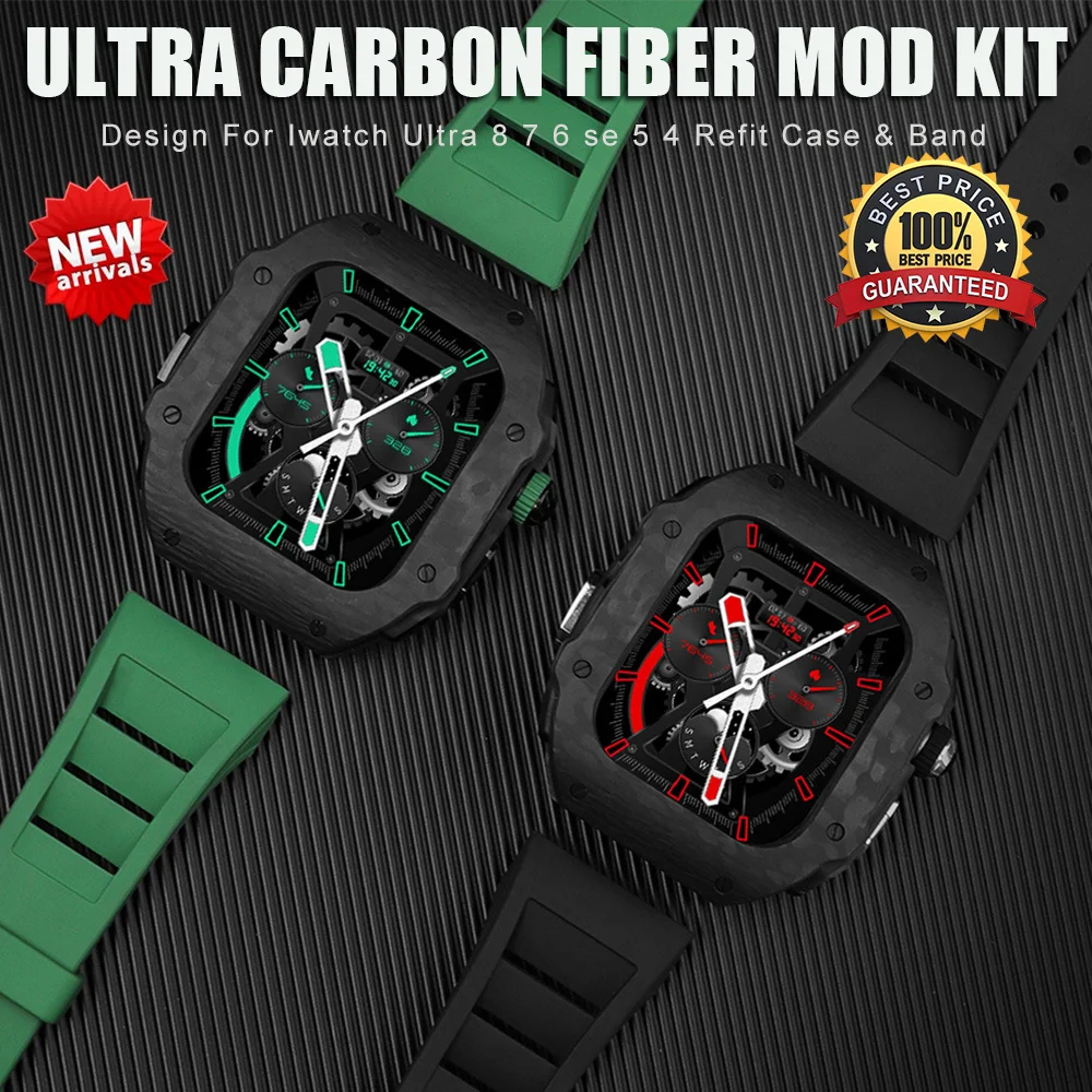 Groothandel Sport Modificatie Kit Voor Apple Horloge Ultra 49Mm Carbon