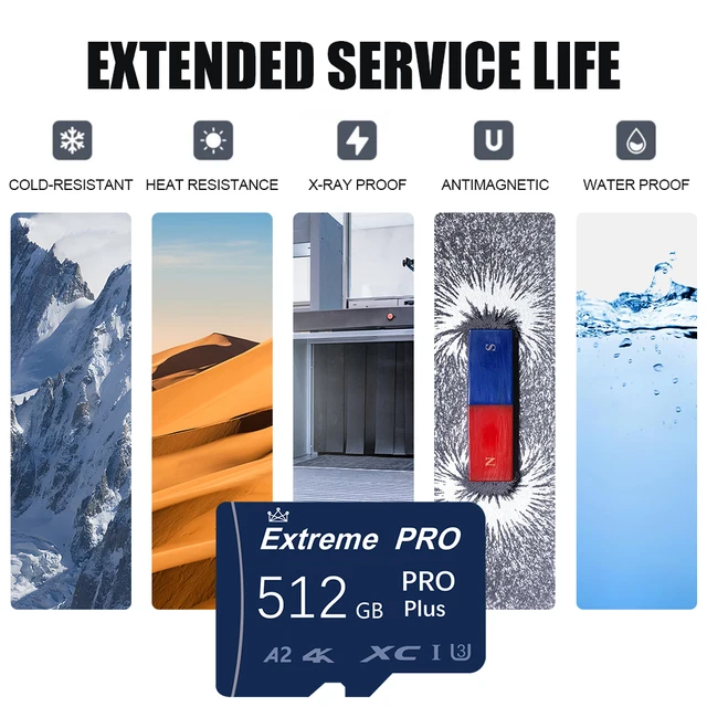 Cartão Micro TF Flash de 2TB de Alta Velocidade para Nintendo Switch