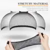 3/5/8/10/20 PcsTop Deal Hairnets High Quality Stretchable Elastic Hair Nets Weaving Black Wig Hair Net Making Cap Cool Cosplay 3