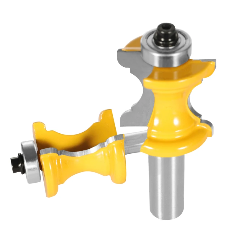 Milling Cutter 6.35MM 8MM 12MM 12.7MM Bull Nose Molding Handrail Router Bits Woodworking Milling Cutter for Wood Face Mill End Mill