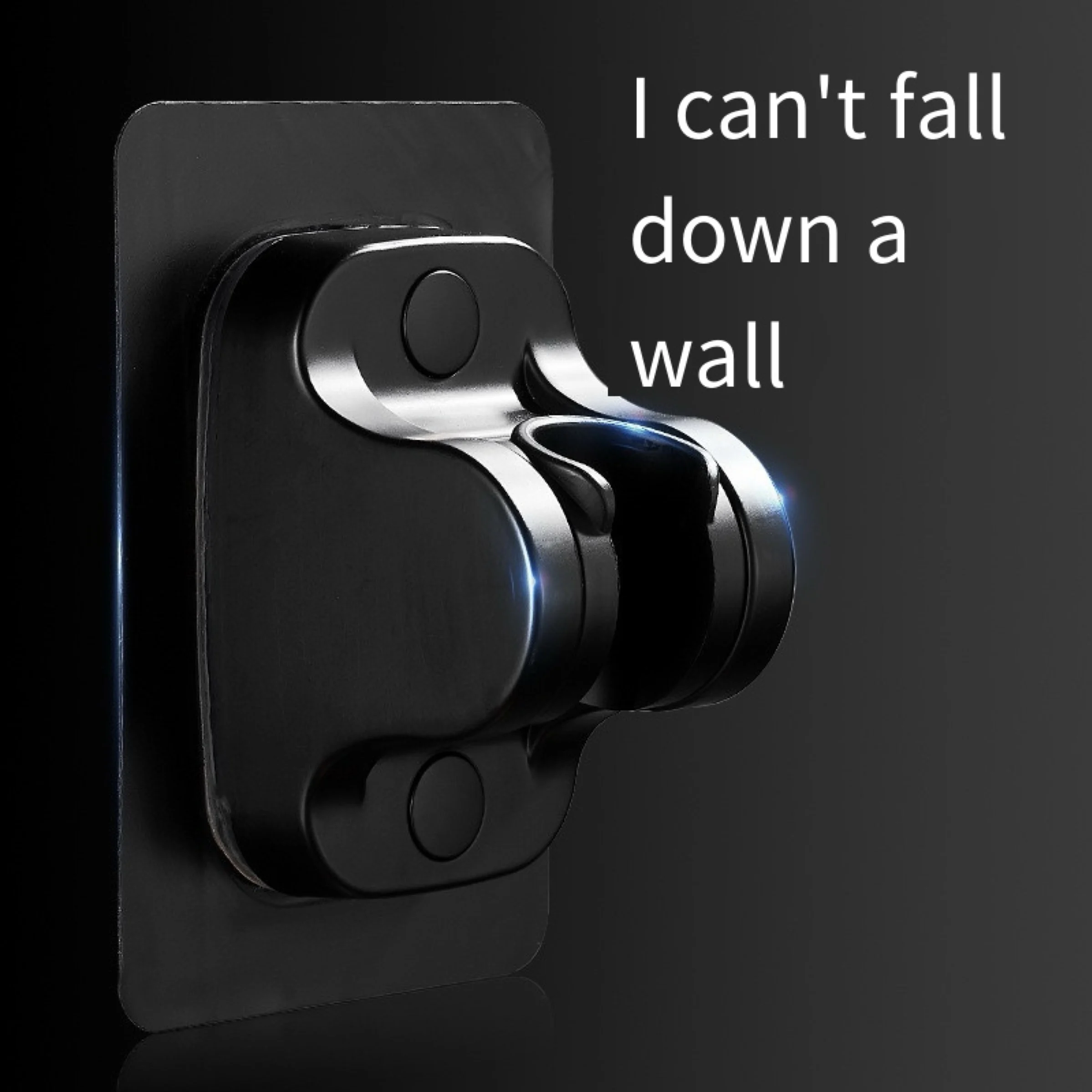 Adjustable Bracket No-drill Shower Head Holder Shower Caddy Head Fixed Base Bathroom Accessories