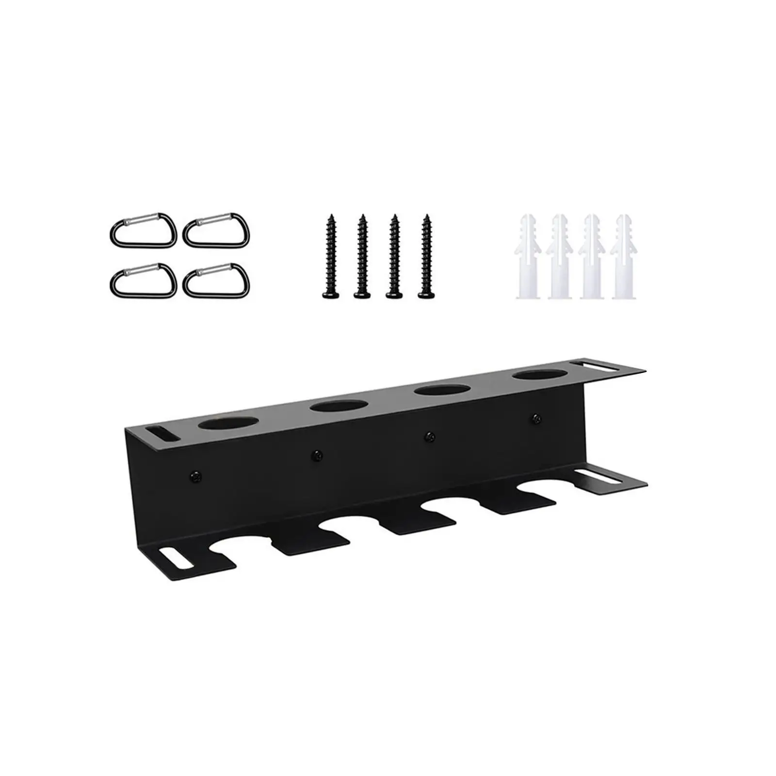 Baseball Bats Holder Rack Hold 4 Bats 4 Balls Metal Hanging for Decorative Organizer For Wall Baseball Gear Rack