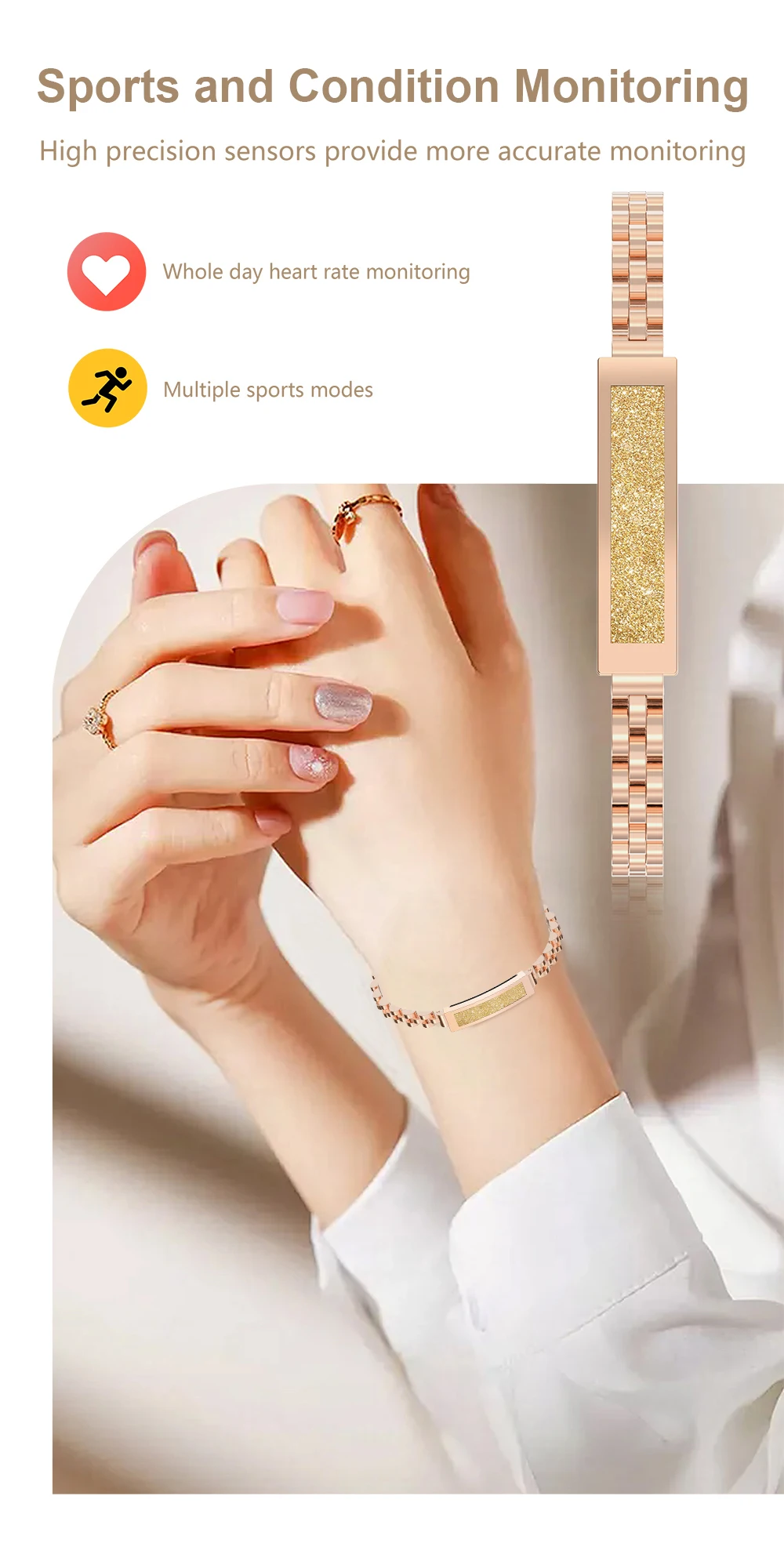 Lige smartband waterdicht sporthorloge met hartslagmeter_voghion.com