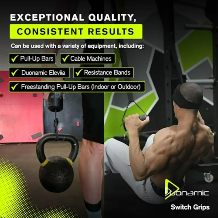 Ultimate Switch Grips Package | Complete Grip Strength Training System with Eleviia Handles, Travel Bag & 3 Sizes of Switch Grip