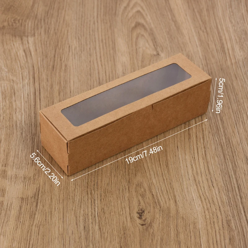 10-30Pcs Cookie Dessert Boxes Macaron Cake Bakery Box With Clear Window Wedding Birthday Party Favors Christmas Gift Packaging