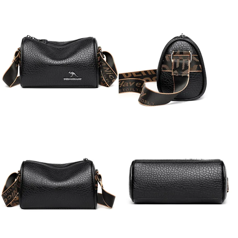 High Quality Stone Pattern Soft Leather Shoulder Crossbody Bags for Women 2023 Women's Handbags Female Messenger Tote_voghion.com