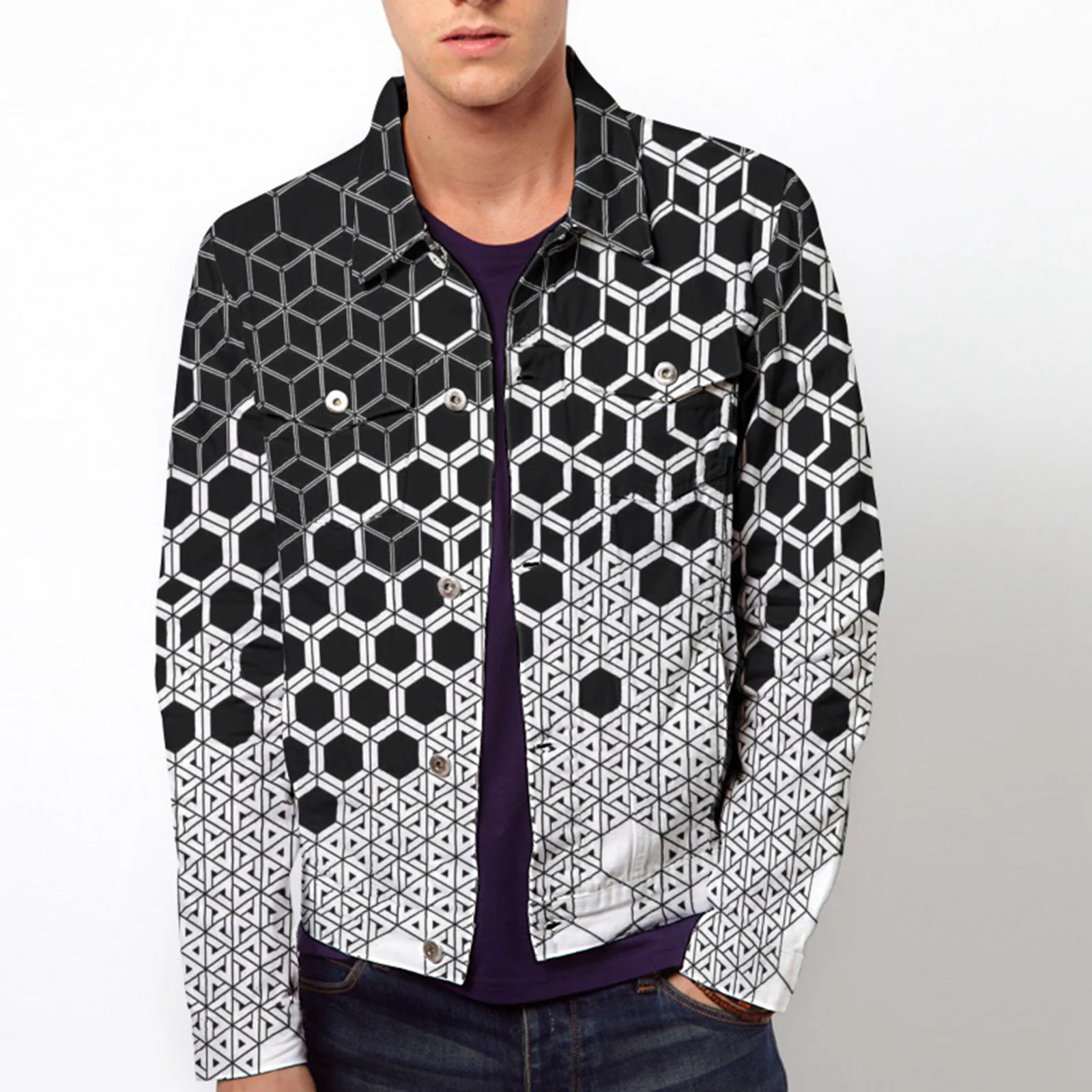 

Men's Winter Long Sleeve Camouflage Printed Sweatshirt Top Tee Outwear Blouse