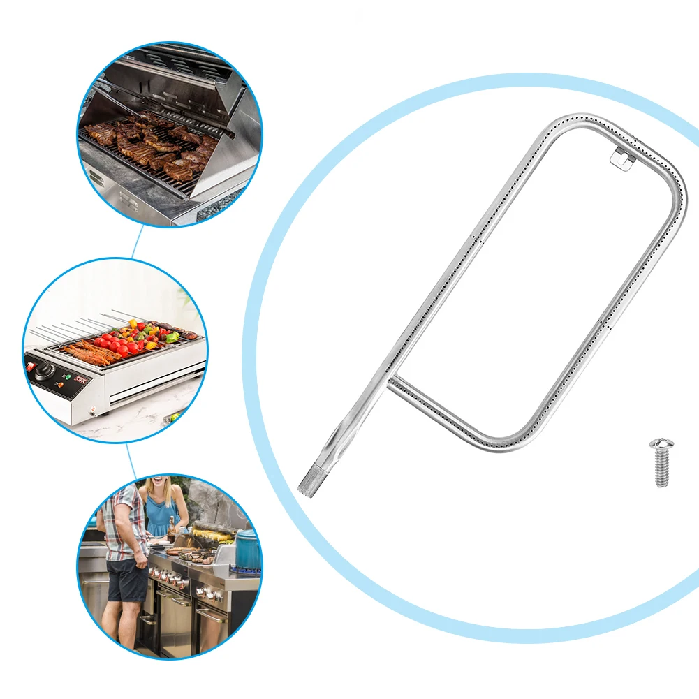 60041 Burner Tube Tube Pipe Part 20.5 Inch Grill Burner Replacement Part for Weber Q200/Q220/Q2000/Q2200 Grill Parts