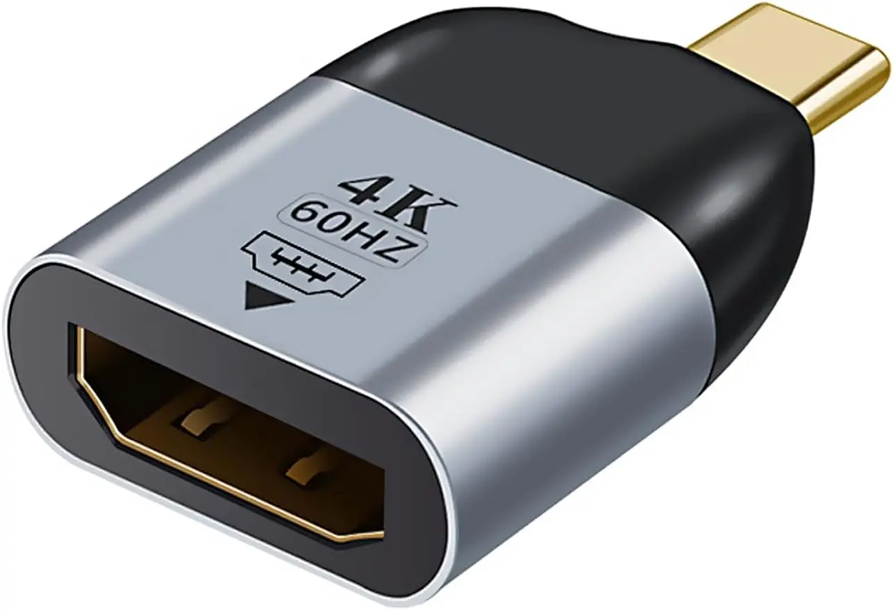 맥북 프로 에어, 서피스, 아이패드 프로, 갤럭시 및 기타 제품용, USB C 타입-HDTV 암 컨버터, 4K @ 60Hz
