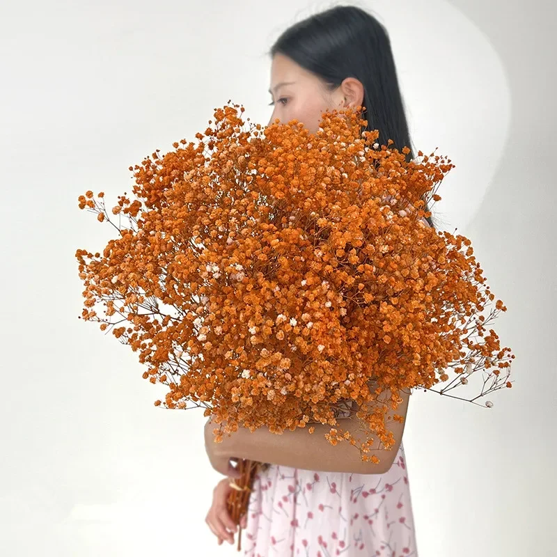Colorful Preserved Baby's Breath Bouquet - Boho Home and Wedding Decor