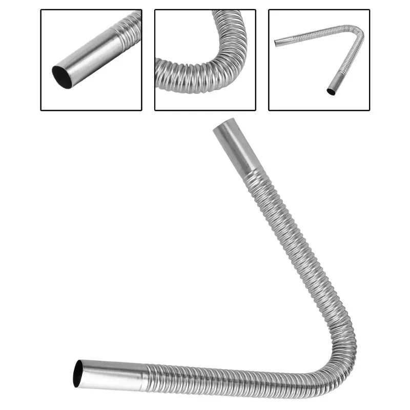 60cm Bellows Car Accessories Exhaust Pipe Tube Air Parking Heater Diesel Vent Tank Replacement For Caravan Truck 4x4 Automotive diesel heater exhaust pipe air diesel heater duct pipe