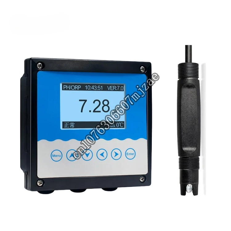 

Online pH ORP Meter Water Quality Monitoring pH Controller Transmitter pH ORP Sensor Analyzer