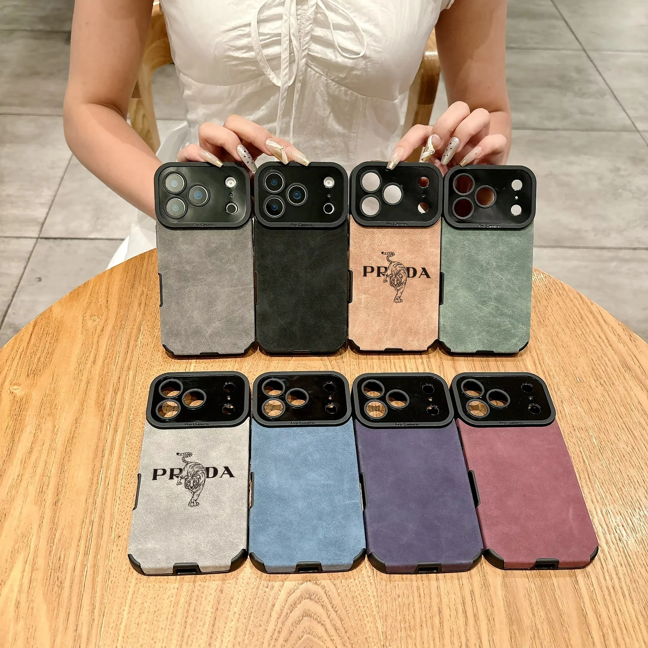 Microfiber Leather phone case For iphone 17 16 15 14 plus 13 12 11 pro max 16E cover