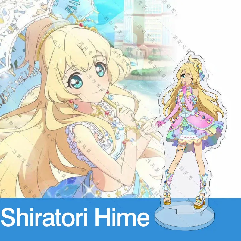 

Aikatsu звезды Shiratori Hime украшения Аниме акриловый Hd стоячий знак Настольный Декор кавайная девушка модель изысканный подарок для девочки